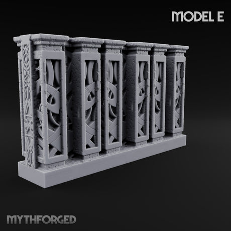 Filigree Fortifications Gothic Ornate Walls and Gates — E