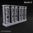 Filigree Fortifications Gothic Ornate Wall or Gate E