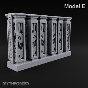 Filigree Fortifications Gothic Ornate Wall or Gate E