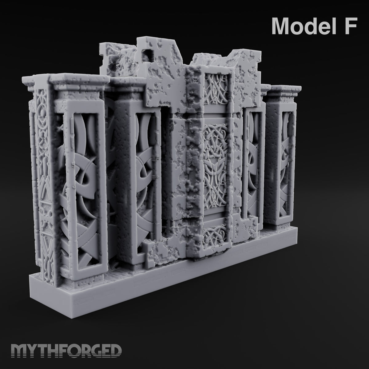 Filigree Fortifications Gothic Ornate Walls and Gates — F