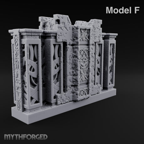 Filigree Fortifications Gothic Ornate Walls and Gates — F