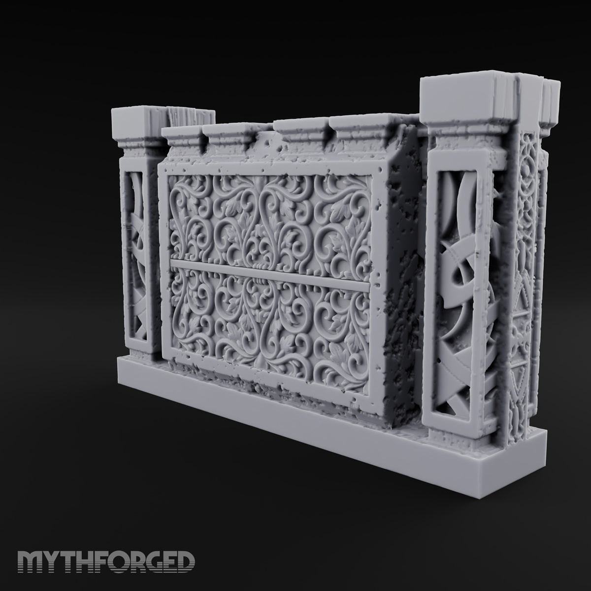 Filigree Fortifications Gothic Ornate Wall or Gate G