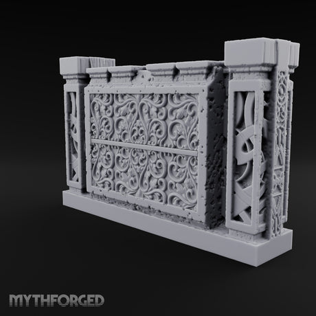 Filigree Fortifications Gothic Ornate Wall or Gate G