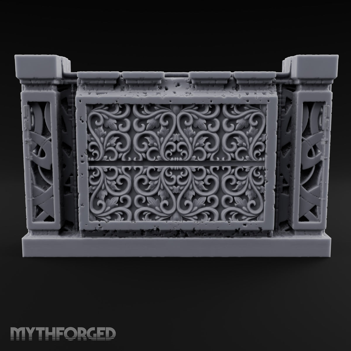 Filigree Fortifications Gothic Ornate Wall or Gate G