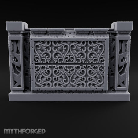 Filigree Fortifications Gothic Ornate Wall or Gate G
