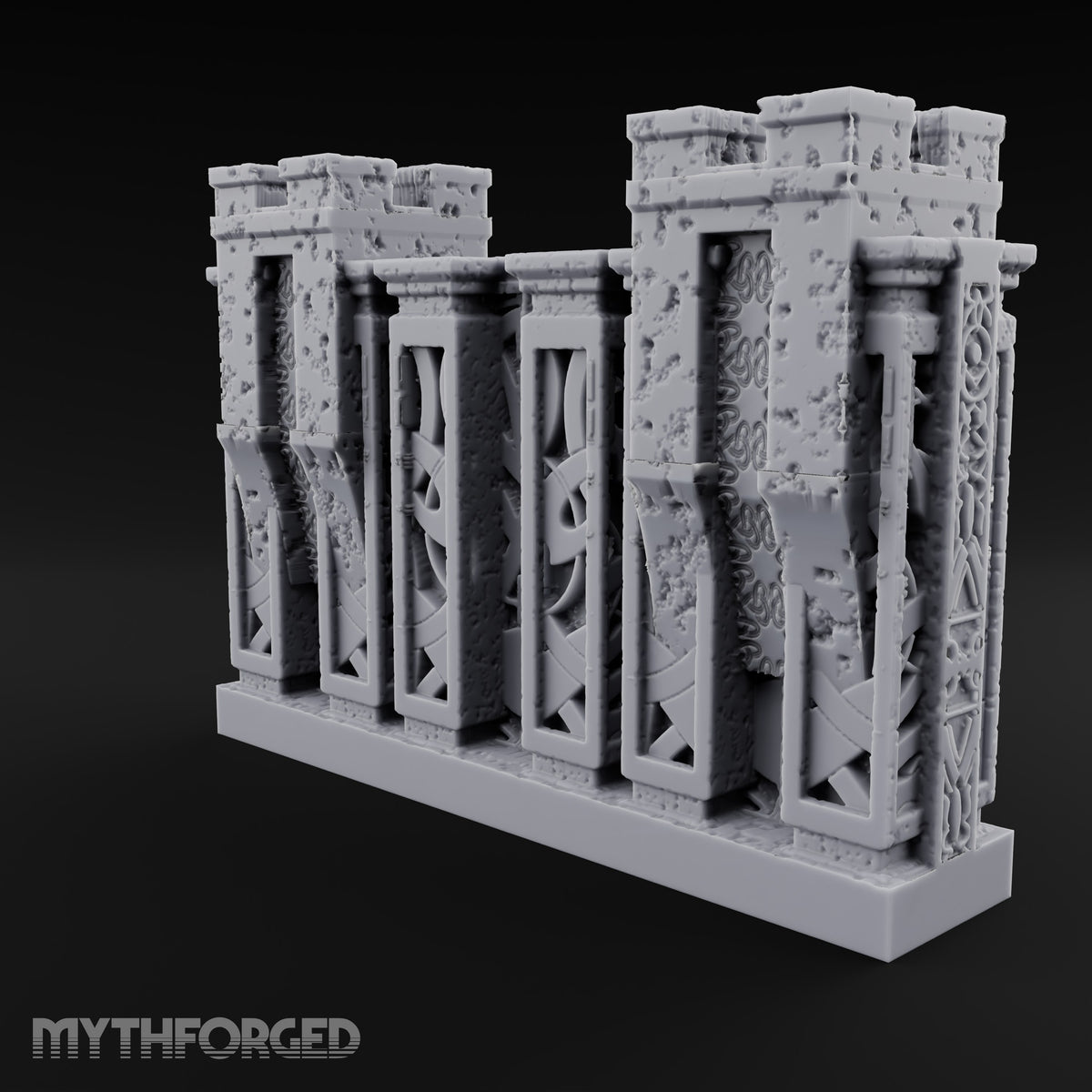 Filigree Fortifications Gothic Ornate Wall or Gate H