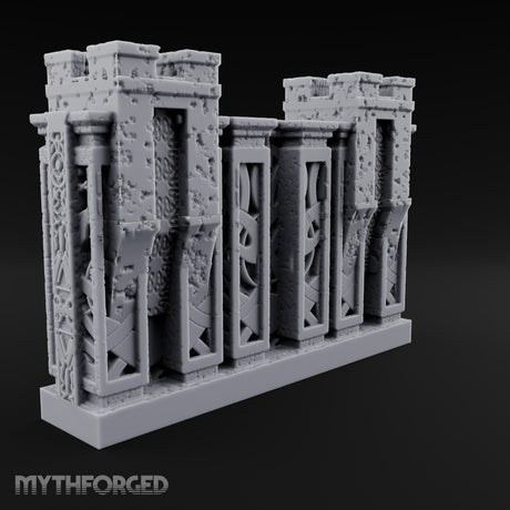 Filigree Fortifications Gothic Ornate Wall or Gate H
