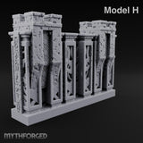 Filigree Fortifications Gothic Ornate Wall or Gate H