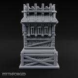 Palisade Teeth Over Plank Roof Gothic Timber Watch Tower