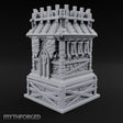Palisade Teeth Over Plank Roof Gothic Timber Watch Tower