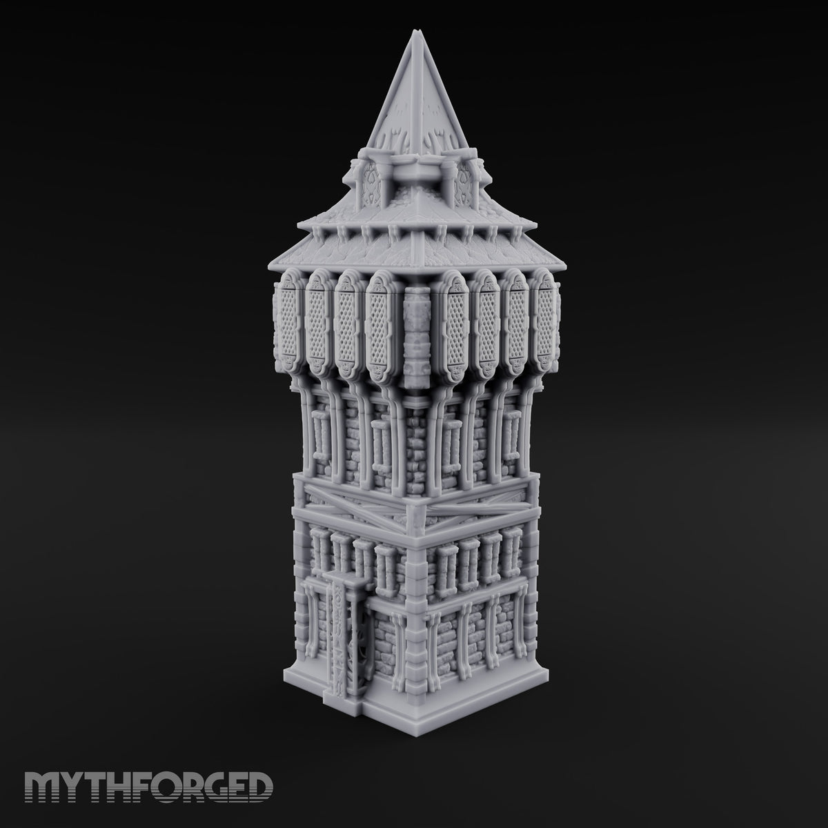 Top-Heavy and Proud of It Gothic Timber and Stone Watchtower