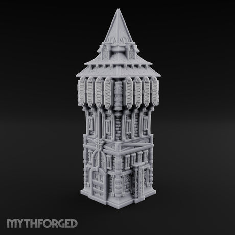 Top-Heavy and Proud of It Gothic Timber and Stone Watchtower