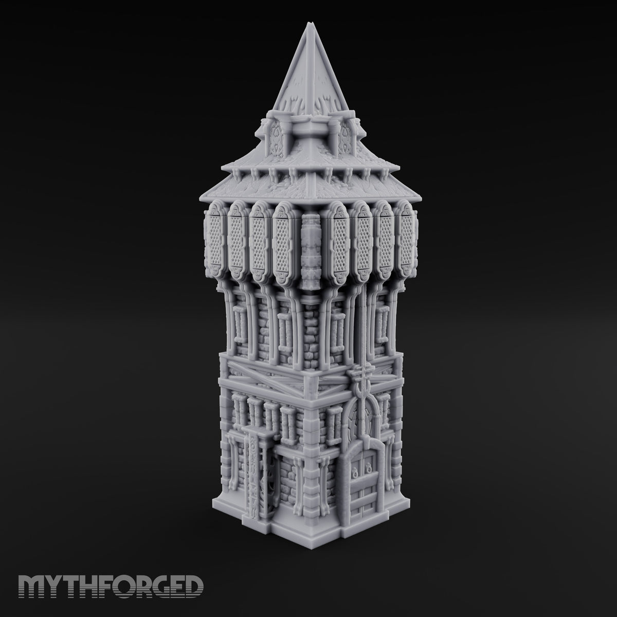 Top-Heavy and Proud of It Gothic Timber and Stone Watchtower