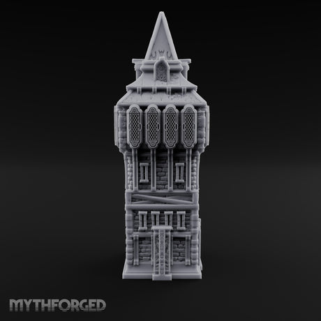 Top-Heavy and Proud of It Gothic Timber and Stone Watchtower