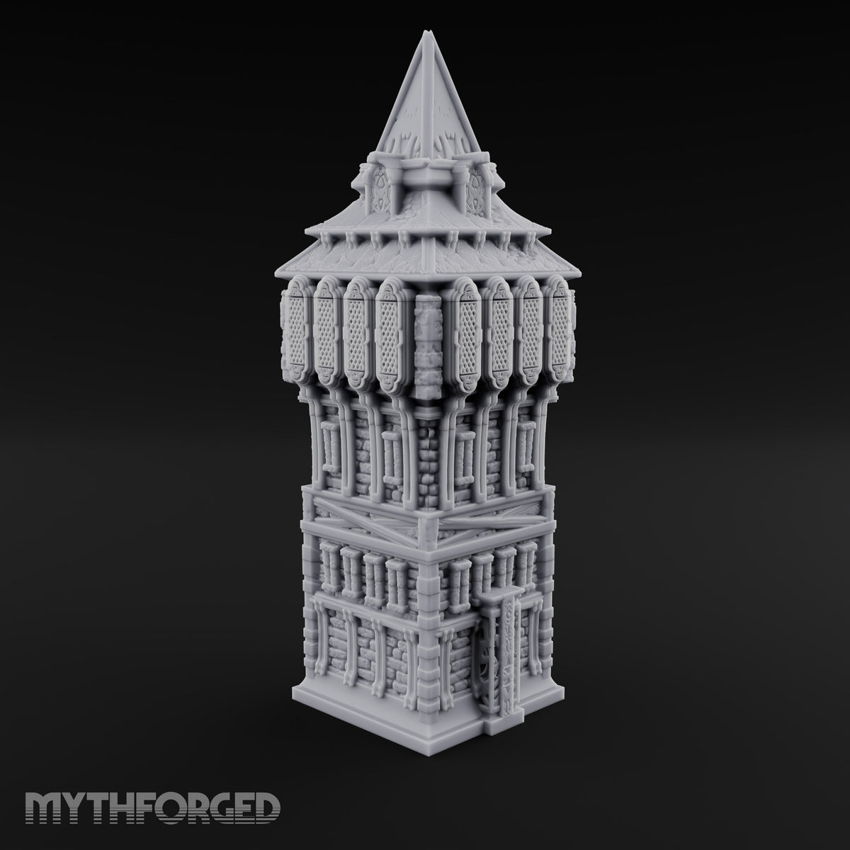 Top-Heavy and Proud of It Gothic Timber and Stone Watchtower