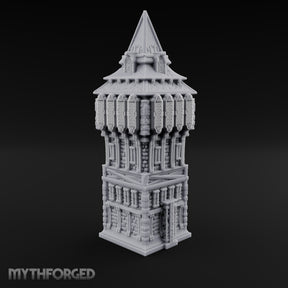 Top-Heavy and Proud of It Gothic Timber and Stone Watchtower
