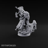 Taking Its Bow in Brass Warforged Ornate Multi-Armed Automaton with Curved Blade and Lantern