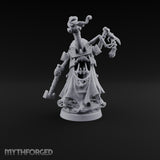 Taking Its Bow in Brass Warforged Ornate Multi-Armed Automaton with Curved Blade and Lantern