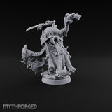 Taking Its Bow in Brass Warforged Ornate Multi-Armed Automaton with Curved Blade and Lantern