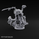 Taking Its Bow in Brass Warforged Ornate Multi-Armed Automaton with Curved Blade and Lantern