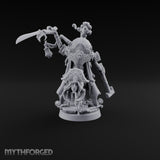 Taking Its Bow in Brass Warforged Ornate Multi-Armed Automaton with Curved Blade and Lantern