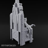 Throne Sitting Skeleton King Miniature for Dungeons and Dragons, Pathfinder or other TTRPGs