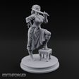 Sword Over Shoulder Human Viking Miniature for Dungeons and Dragons, Pathfinder or other TTRPGs