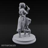 Sword Over Shoulder Human Viking Miniature for Dungeons and Dragons, Pathfinder or other TTRPGs