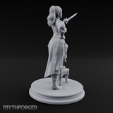 Sword Over Shoulder Human Viking Miniature for Dungeons and Dragons, Pathfinder or other TTRPGs