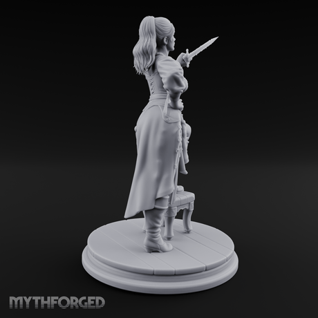 Sword Over Shoulder Human Viking Miniature for Dungeons and Dragons, Pathfinder or other TTRPGs