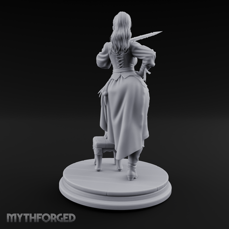 Sword Over Shoulder Human Viking Miniature for Dungeons and Dragons, Pathfinder or other TTRPGs