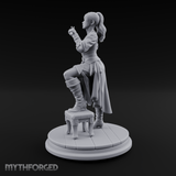 Sword Over Shoulder Human Viking Miniature for Dungeons and Dragons, Pathfinder or other TTRPGs