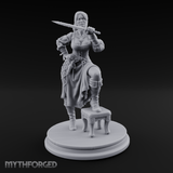Sword Over Shoulder Human Viking Miniature for Dungeons and Dragons, Pathfinder or other TTRPGs