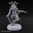 Leaning Casually Elder Tiefling Miniature for Dungeons and Dragons, Pathfinder or other TTRPGs
