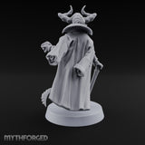 Leaning Casually Elder Tiefling Miniature for Dungeons and Dragons, Pathfinder or other TTRPGs