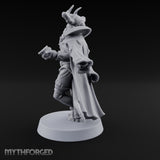 Leaning Casually Elder Tiefling Miniature for Dungeons and Dragons, Pathfinder or other TTRPGs