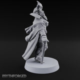 Leaning Casually Elder Tiefling Miniature for Dungeons and Dragons, Pathfinder or other TTRPGs