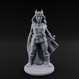 Buckled Up Tiefling Rogue Miniature for Dungeons and Dragons, Pathfinder or other TTRPGs