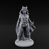 Buckled Up Tiefling Rogue Miniature for Dungeons and Dragons, Pathfinder or other TTRPGs