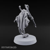 Tail Coiled, Bow Drawn Tiefling Rogue with Shortbow — Bow