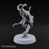 Tail Coiled, Bow Drawn Tiefling Rogue with Shortbow — Bow