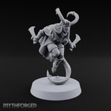 Tail Coiled, Bow Drawn Tiefling Rogue with Shortbow — Daggers
