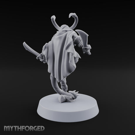 Tail Coiled, Bow Drawn Tiefling Rogue with Shortbow — Daggers