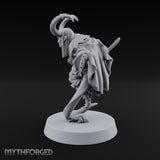 Tail Coiled, Bow Drawn Tiefling Rogue with Shortbow — Daggers