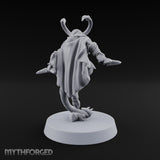 Tail Coiled, Bow Drawn Tiefling Rogue with Shortbow — Knives