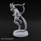 Two Tails, One Braid Tiefling Rogue