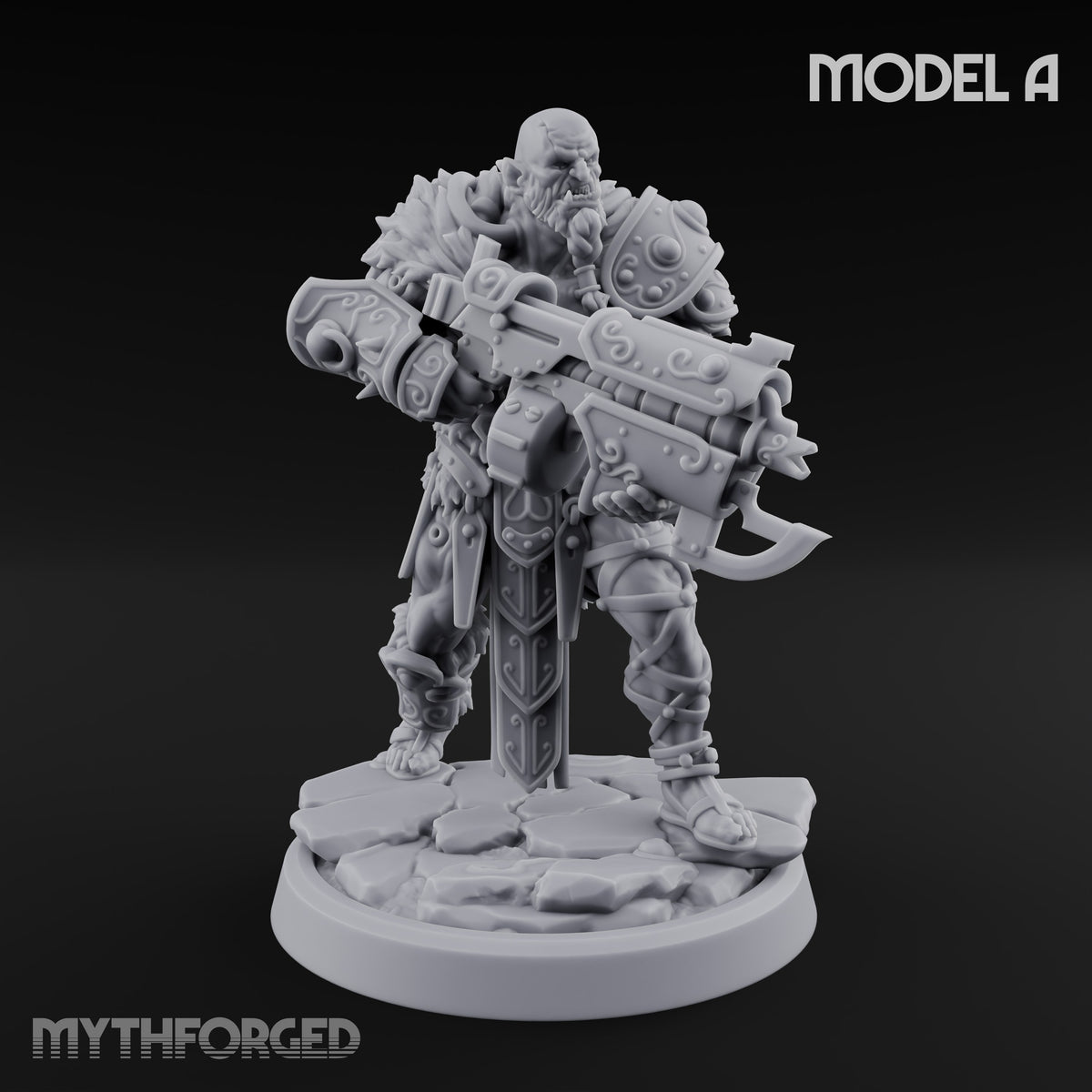 Old Runes, New Firepower Space Orc Heavy Warrior A