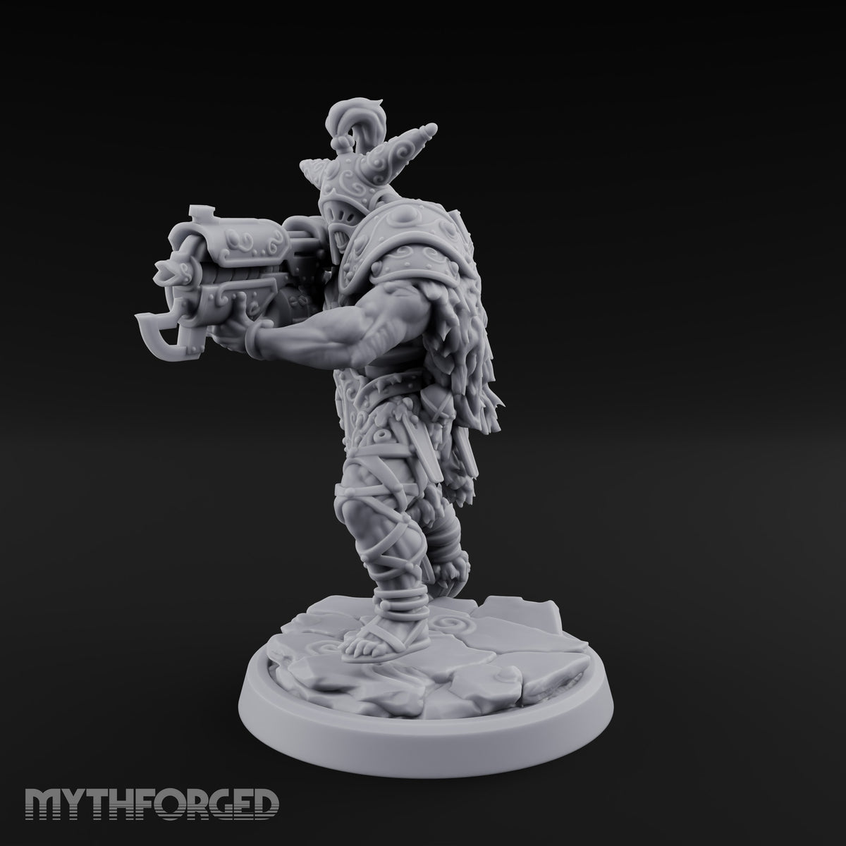 Old Runes, New Firepower Space Orc Heavy Warrior F