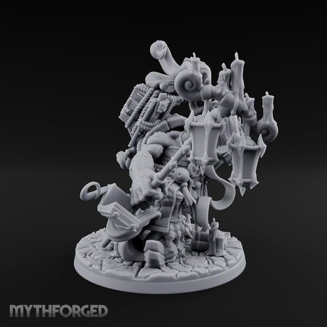 Tome And Staff Clutching Tortle Archmage Miniature for Dungeons and Dragons, Pathfinder or other TTRPGs