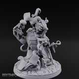 Tome And Staff Clutching Tortle Archmage Miniature for Dungeons and Dragons, Pathfinder or other TTRPGs
